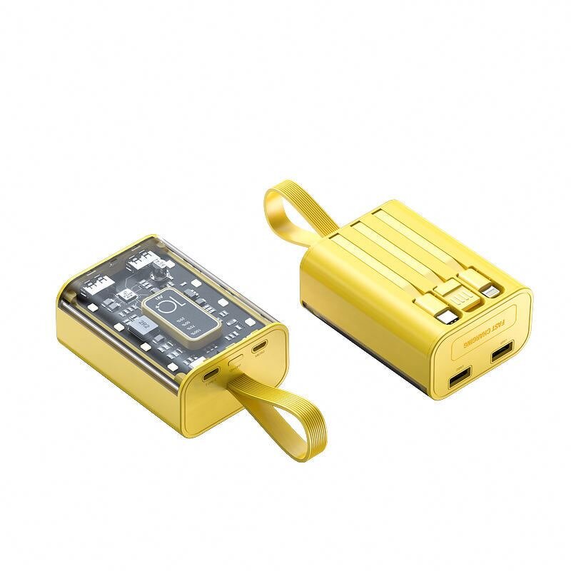 Portable Charger Power Bank Supplier - Transparent Shell 10000mah Dual Usb Outputs