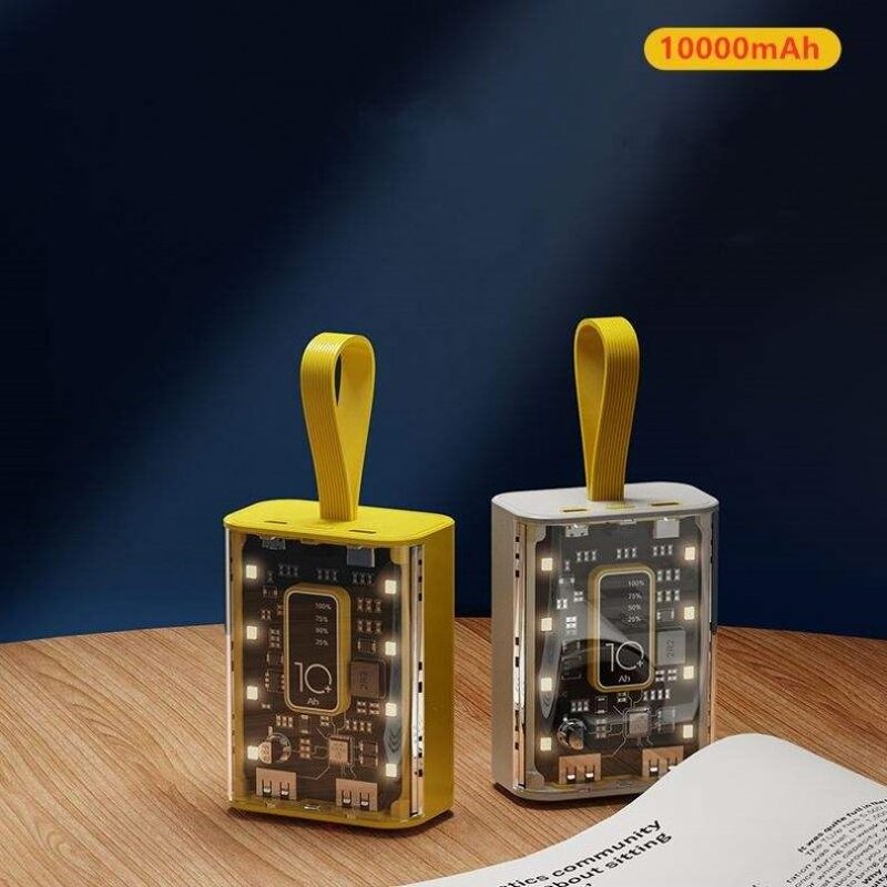Portable Charger Power Bank Supplier - Transparent Shell 10000mah Dual Usb Outputs