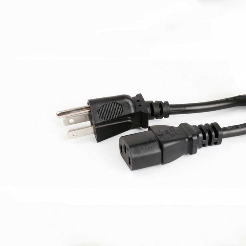 Power Cord Manufacturer - 3 Pin Prong Plug Cable 10A/13A/15A AC IEC C13
