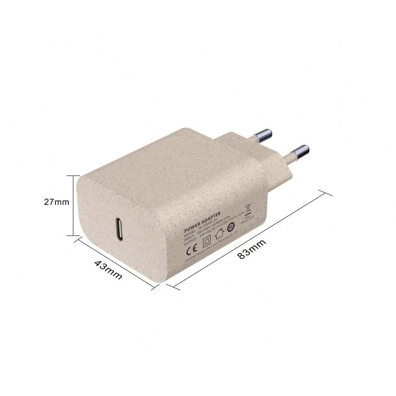 Portable PD Charger Manufacturer - US Plug 20W Fast 5V-12V Type C Mobile Tablet Adapter