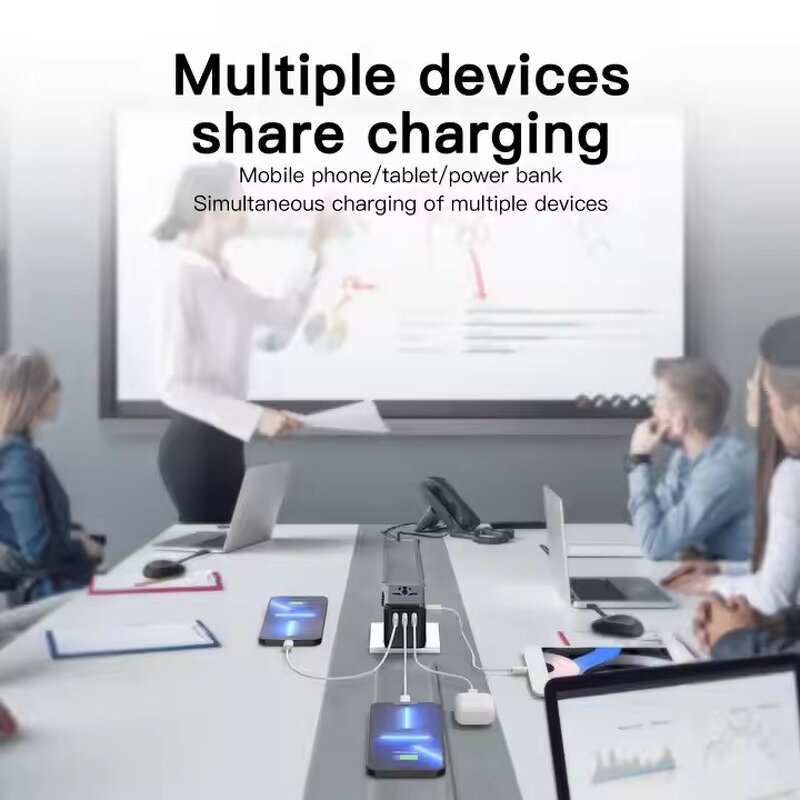 International Travel Adapter Manufacturer - New Multi-functional 67W GAN All in One Worldwide