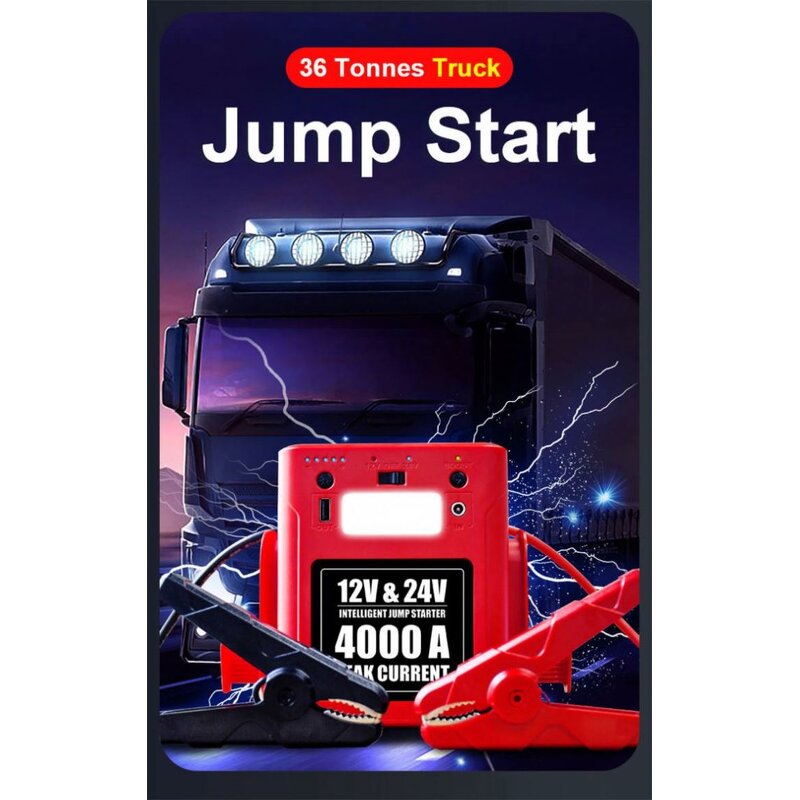 Car Jump Starter Manufacturer - 56000mAh Lithium Battery 12v/24v Pro 4000A