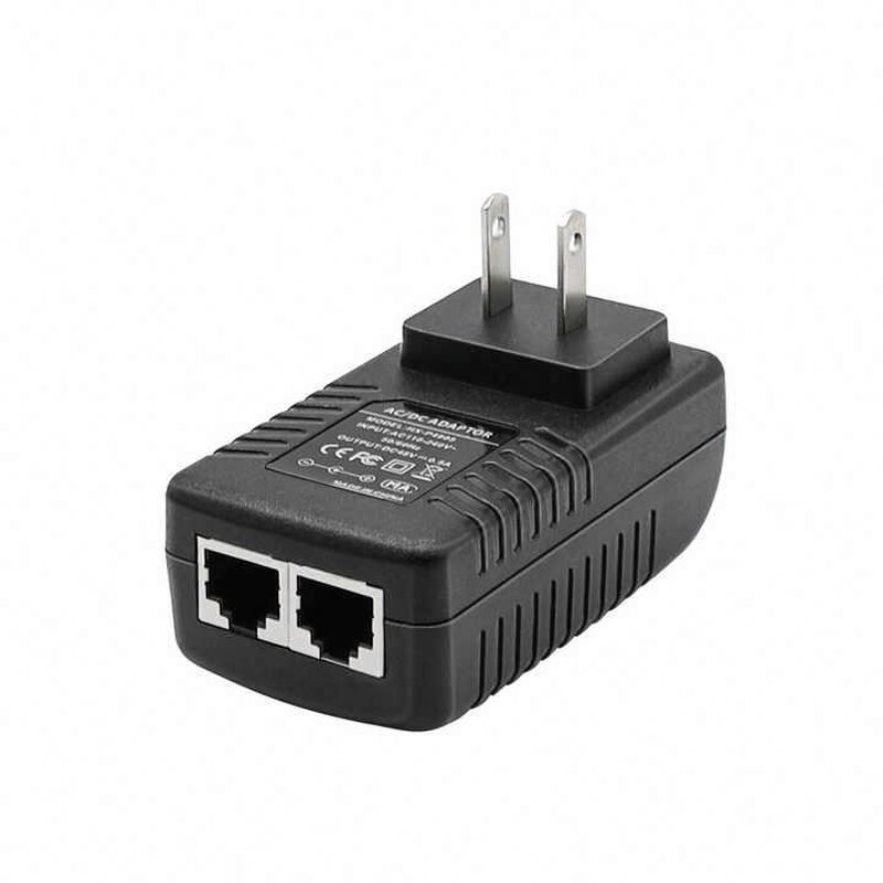 POE Injector Manufacturer - 48V 0.5A AC to DC Wall-plug Non-standard 10/100/1000Mbps 24W RJ45