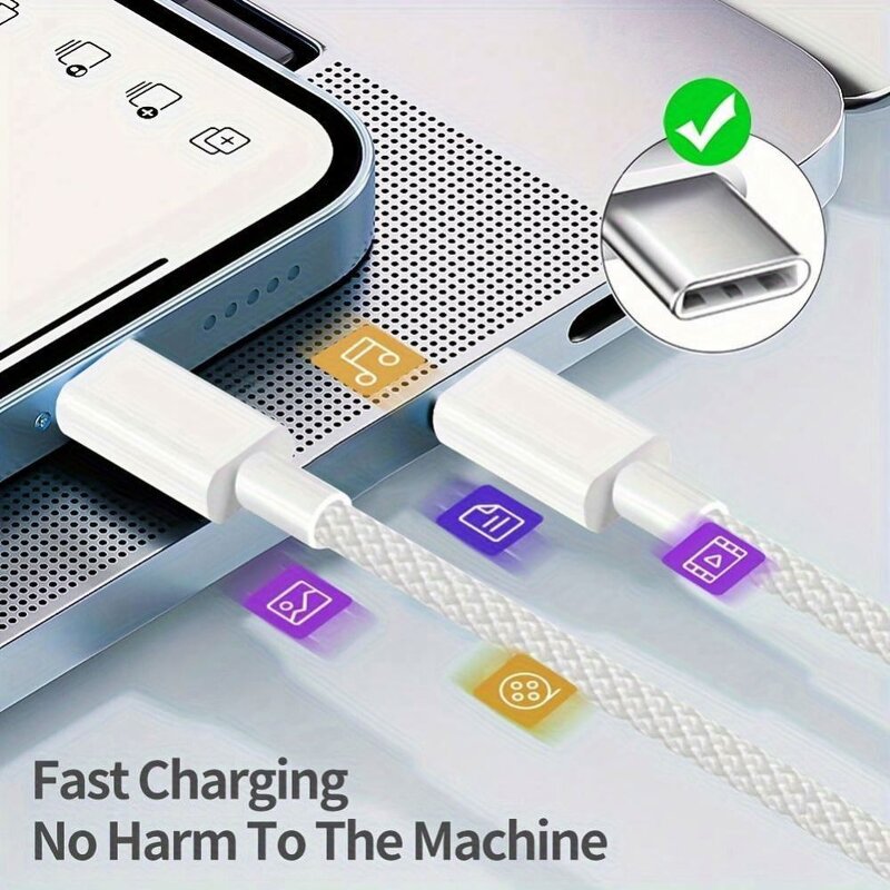 USB C to TYPE C Cable Manufacturer - 60W Plus Macaron Color Braided 1M 2M Fast Charging Type-c