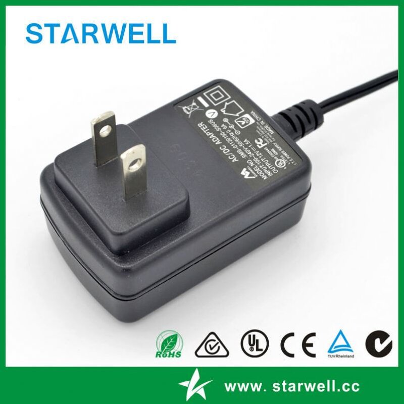 DC Power Adapter Manufacturer - 9V 1.5A EU US AU UK Wallmount Plug in Type