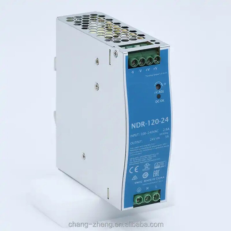 Rail Type Switching Power Supply Manufacturer - NDR-240/480 E/S/WDR-120 24v220 to 12DC DC