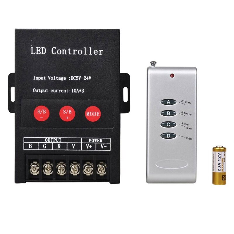 LED Controller Manufacturer - 30A High Power RGB Strips Neon SMD5050 COB 5V-48V 10A 3CH RF Remote