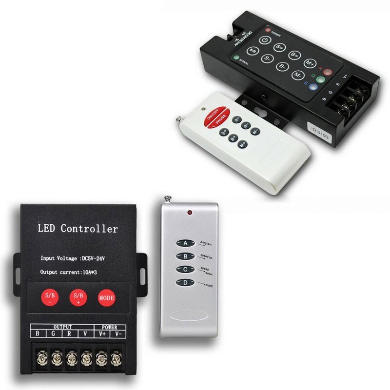 LED Controller Manufacturer - 30A High Power RGB Strips Neon SMD5050 COB 5V-48V 10A 3CH RF Remote