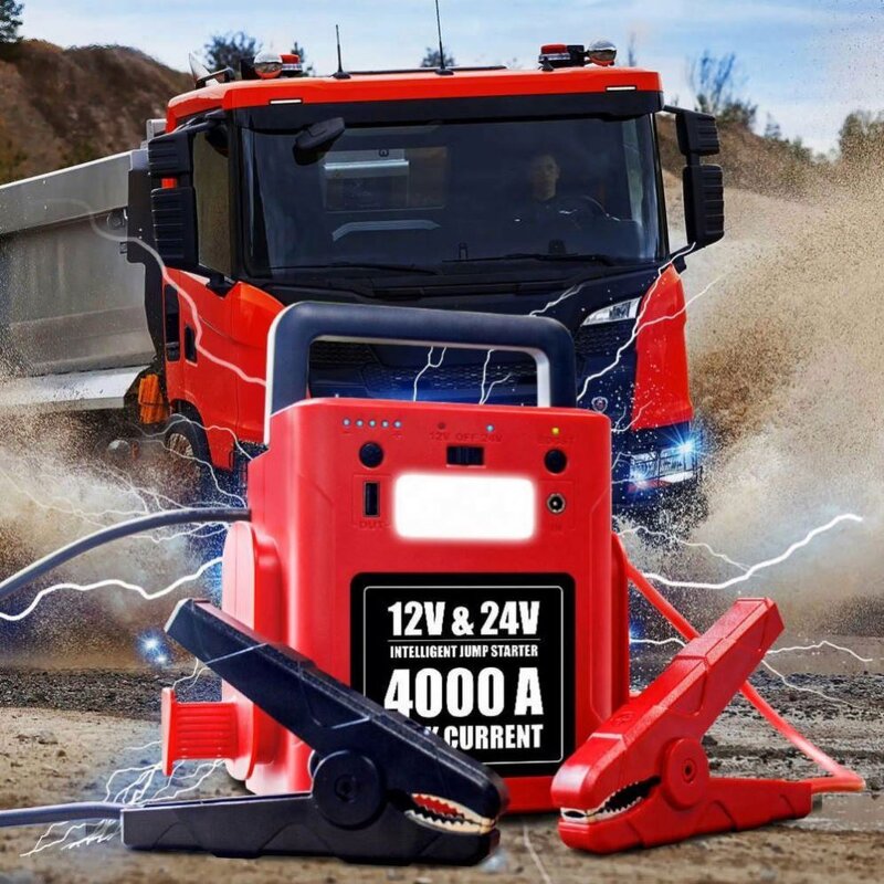 Car Jump Starter Power Bank Supplier - 56000mAh Lithium 12v/24v Pro Series with Peak 4000A