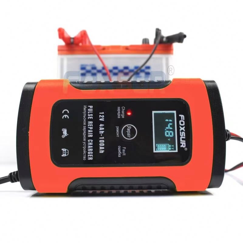 Smart Battery Charger Factory - 12V 5A Motorcycle Car Maintainer & Desulfator LCD Display