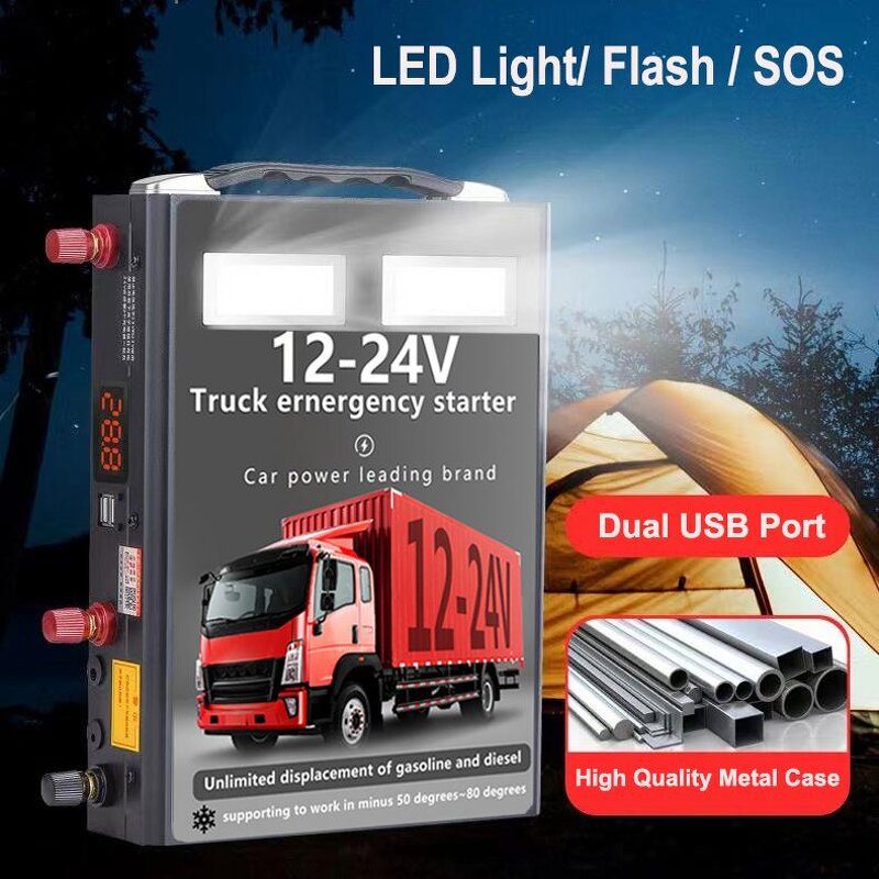12V 24 Volt Jump Starter Supplier - 42000mAh Portable Power Bank Emergency Tool Battery Booster Truck