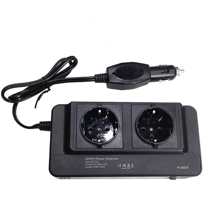 Car Inverter Manufacturer - 200W Multifunctional 12v to 220v Power Converter Universal Socket