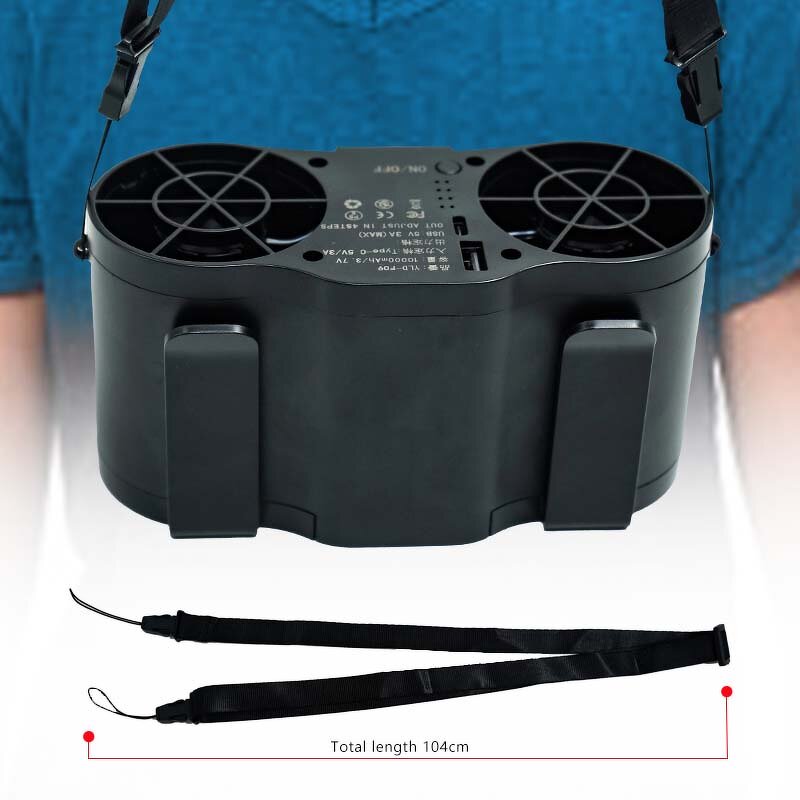 Portable Hanging Fan Supplier - Summer 4 Speeds Adjustable Clip on Waist Belt Neck Hands-Free