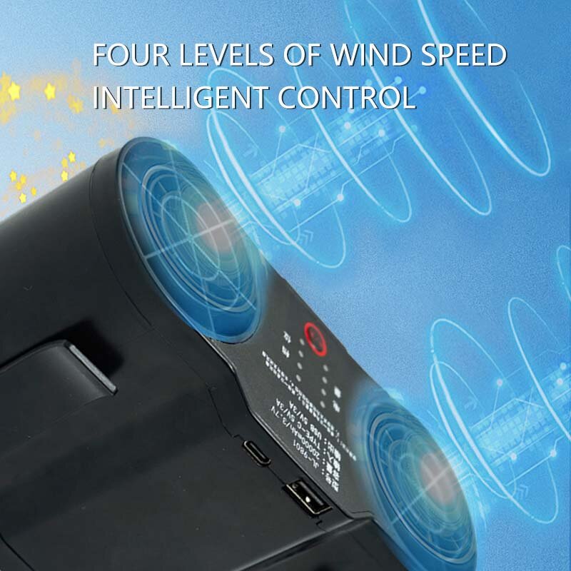 High Speed Waist Fan Factory - 2024 Summer 20000mah Clip Fan Power Bank Portable Wearable