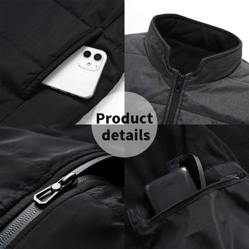 Men's Heating Vest Factory - Washable Waterproof 15 Zone Thickened Intelligent Heated