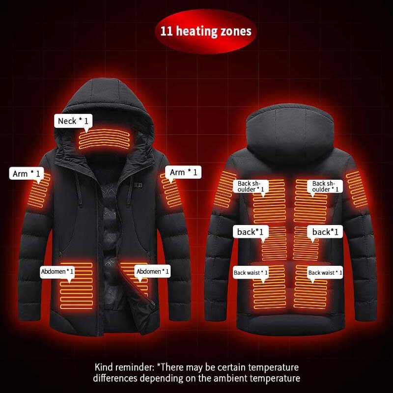 USB Battery Heated Coat Factory - Plus Size Lightweight Machine Washable Self Heated Unisex