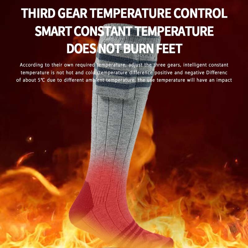 USB Battery Heated Socks Supplier - Wholesale Self-Heated Sport Cotton for Camping Skiing Built-in