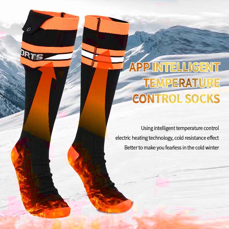 Water Resistant Thermal Socks Factory - Unisex Elastic Comfortable with 3 Heat Settings Outdoor