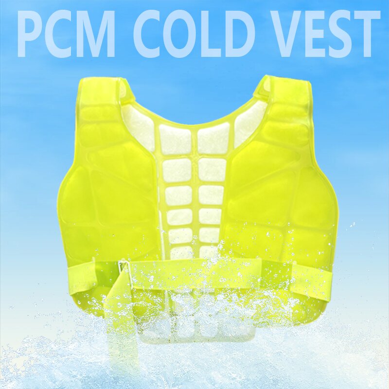 PCM Cooling Vest Factory - Custom Adjustable Ice Cooling Deluxe Grey Liquid