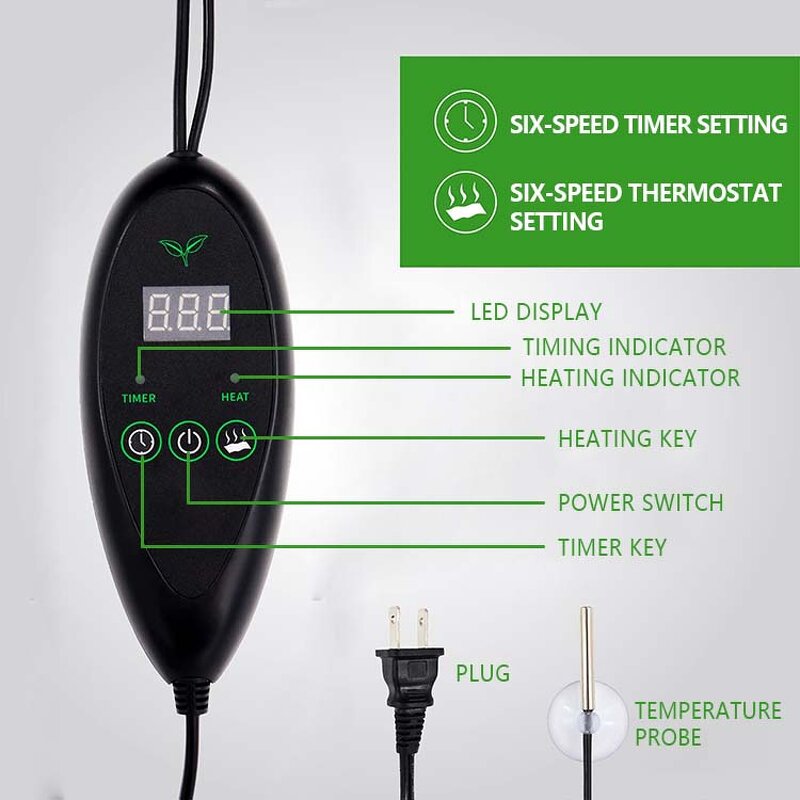 Waterproof Seedling Heat Mat Manufacturer - Customized Size Plant Planting Insulation Intelligent Thermostat