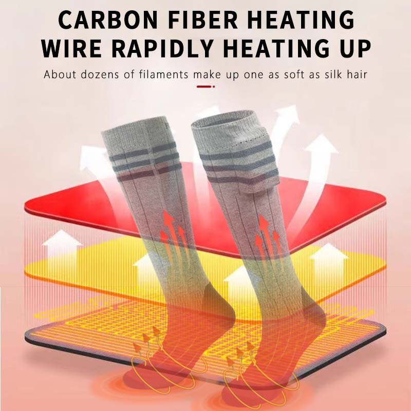 USB Battery Heated Socks Supplier - Wholesale Self-Heated Sport Cotton for Camping Skiing Built-in