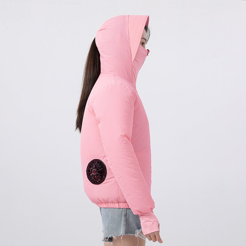 Air Conditioned Clothing Manufacturer - Custom Logo Sun Proof Lithium Battery Anti Uv Fan Jacket