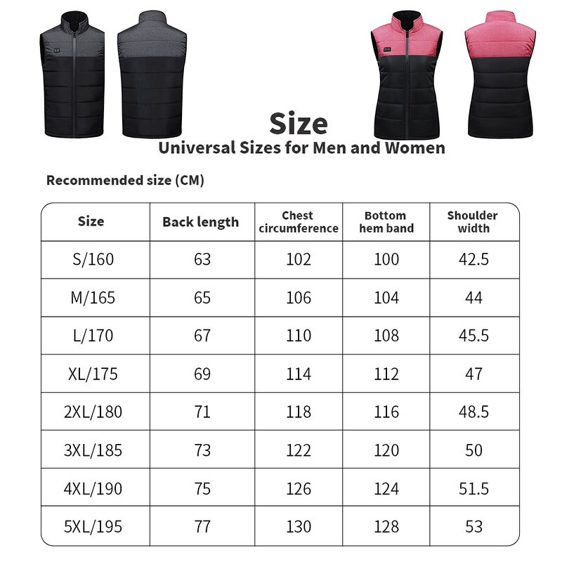 Men's Heating Vest Factory - Washable Waterproof 15 Zone Thickened Intelligent Heated