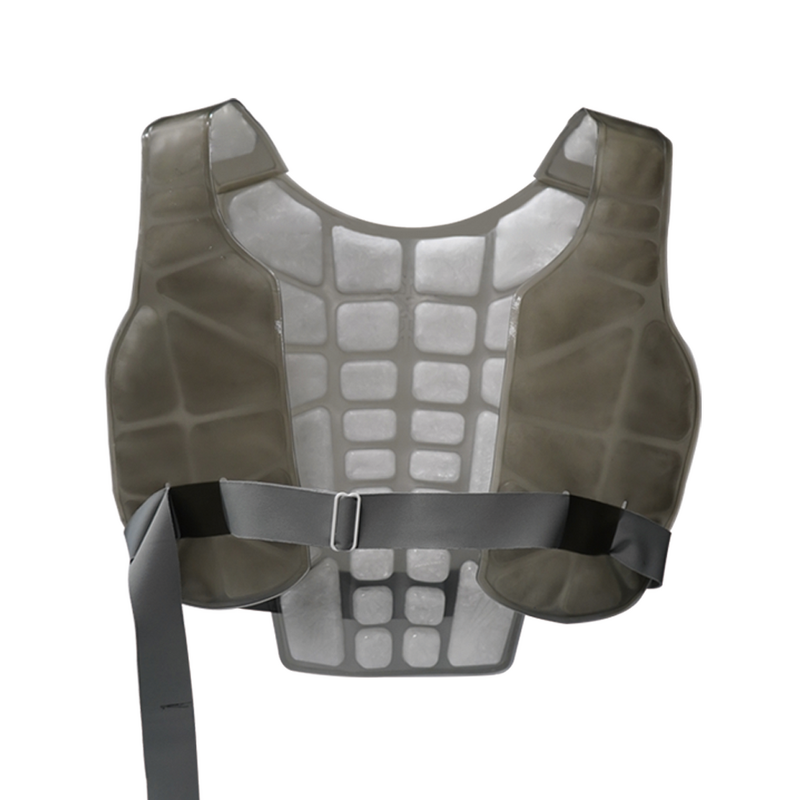PCM Cooling Vest Factory - Custom Adjustable Ice Cooling Deluxe Grey Liquid