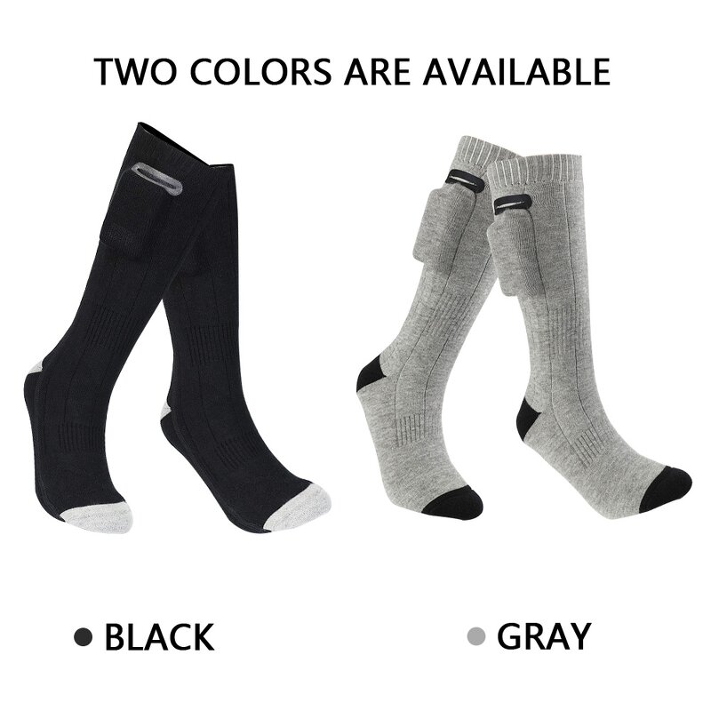 Heating Socks Manufacturer - Factory Wholesale Cotton Double-Sided Outdoor Skiing Warm USB