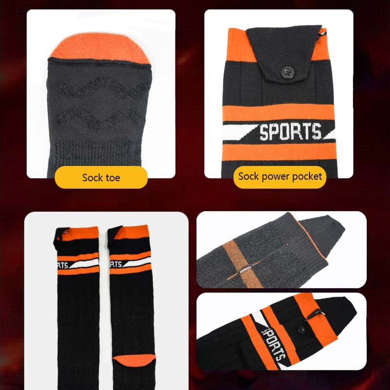 Rechargeable Heated Socks Supplier - Wholesale Battery 3 Heating Settings Thermal Winter Skiing