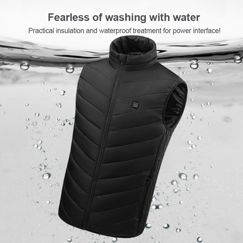 USB Heated Vest Manufacturer - 9 Zones Breathable Sleeveless Washable Body Warmer