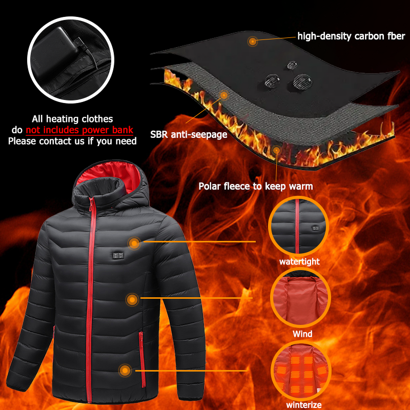 Battery Heated Jacket Factory - Custom Puffer Coat Rechargeable Electric for Women Men