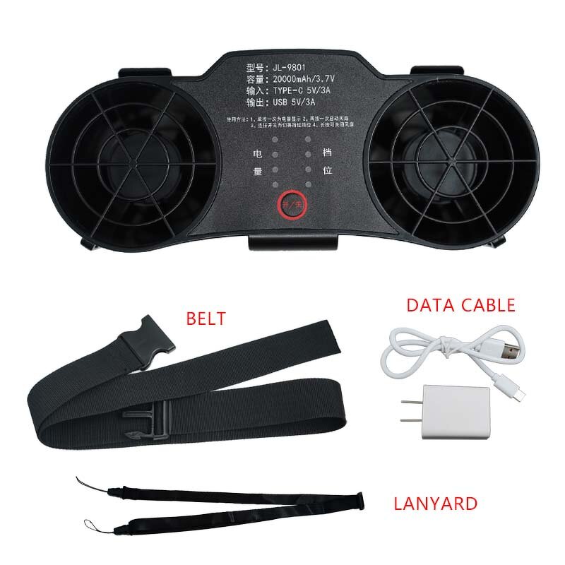 USB Rechargeable Hanging Fan Manufacturer - Summer New Leafless Neck Strap Belt Personal