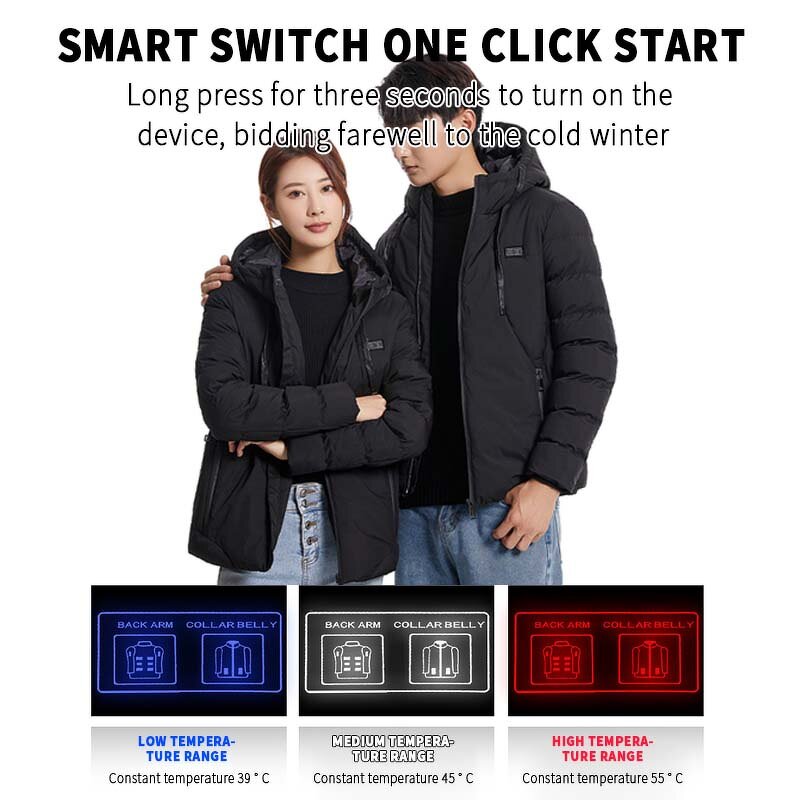 USB Battery Heated Coat Factory - Plus Size Lightweight Machine Washable Self Heated Unisex