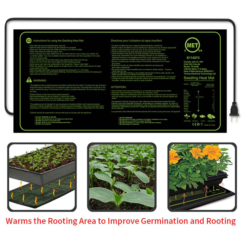 Hydroponic Heating Mat Supplier - Hot Sales Plants Seed Propagation Pad Temperature Controller