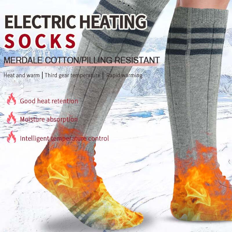 USB Battery Heated Socks Supplier - Wholesale Self-Heated Sport Cotton for Camping Skiing Built-in