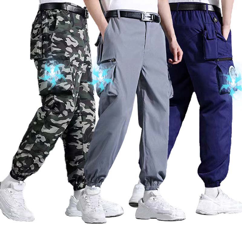 Cooling Fan Pant Supplier - Summer Male Clothes for Fishing Camping Ride Portable Clip