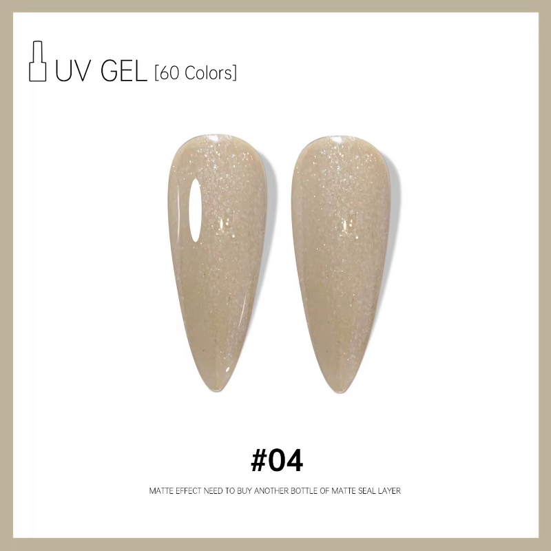 Gel Polish Set Factory - Non-Toxic Multi Color Glitter No Bubble 60 Colors Set