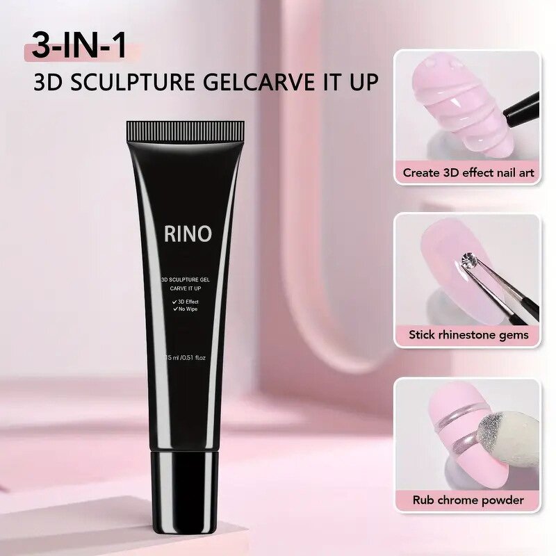 3D Nail Art Powder Supplier - Hot-Selling Shaping Diamond Adhesive Water Wave Gel