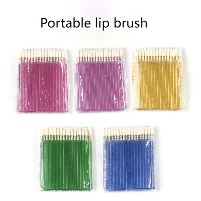 Lip Brush Manufacturer - Wholesale 50PCS OEM Custom Logo Disposable Applicator