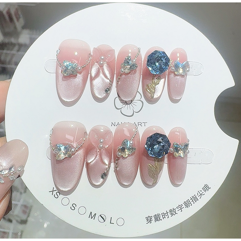 Women's False Nail Stick Supplier - Elegant Fashionable Reusable Mixed Oblong Design