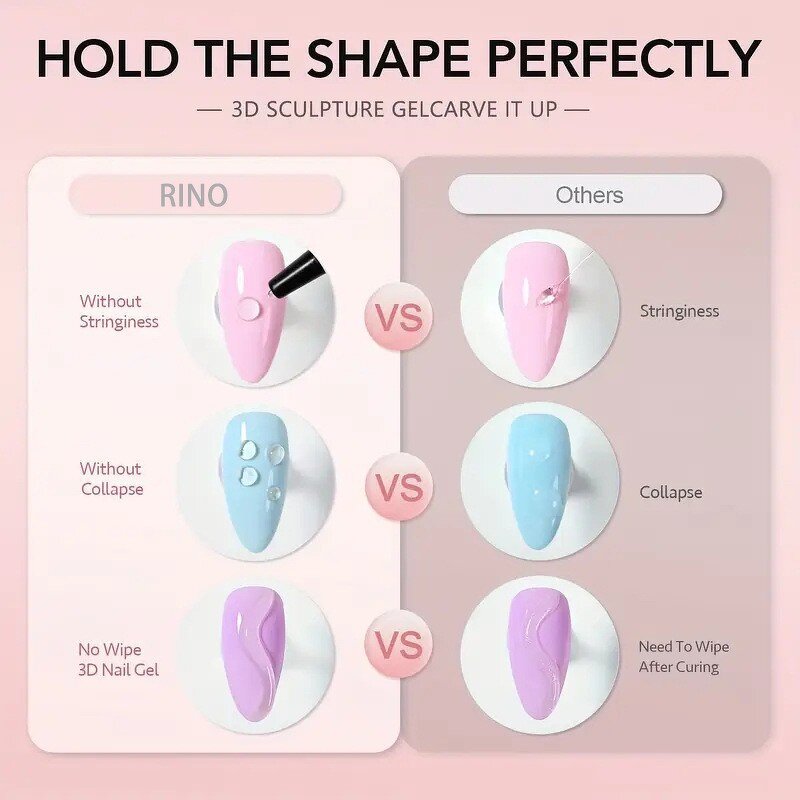 3D Nail Art Powder Supplier - Hot-Selling Shaping Diamond Adhesive Water Wave Gel