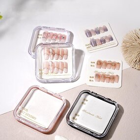 Plastic Nail Storage Factory - Press on Nail Storage Box Display Container Cases