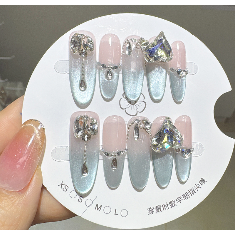 Women's False Nail Stick Supplier - Elegant Fashionable Reusable Mixed Oblong Design