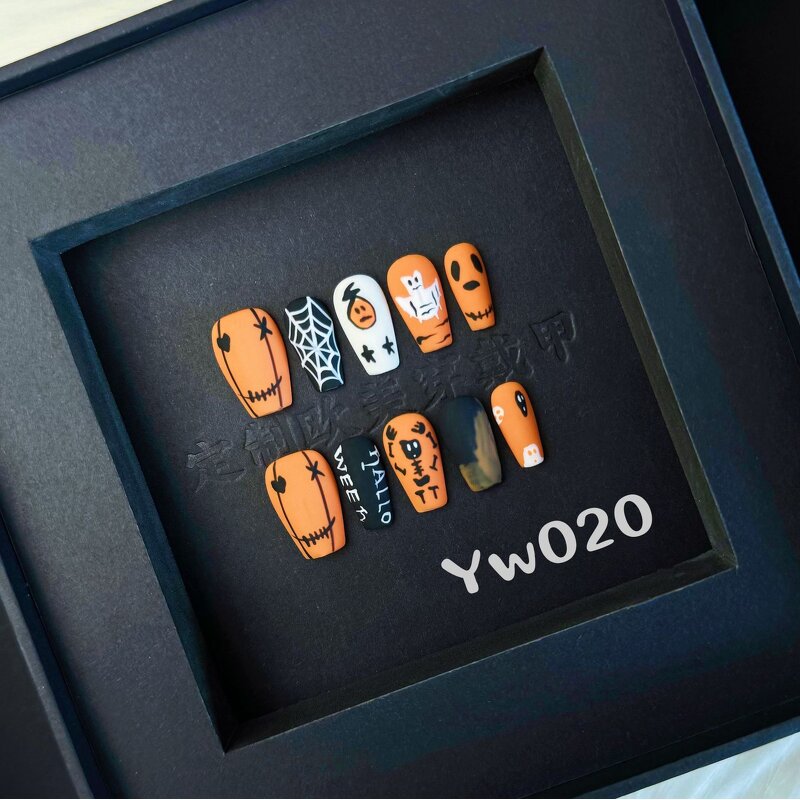 PMMA Press on Nails Factory - Handmade Square Stiletto Coffin Design Long Tips