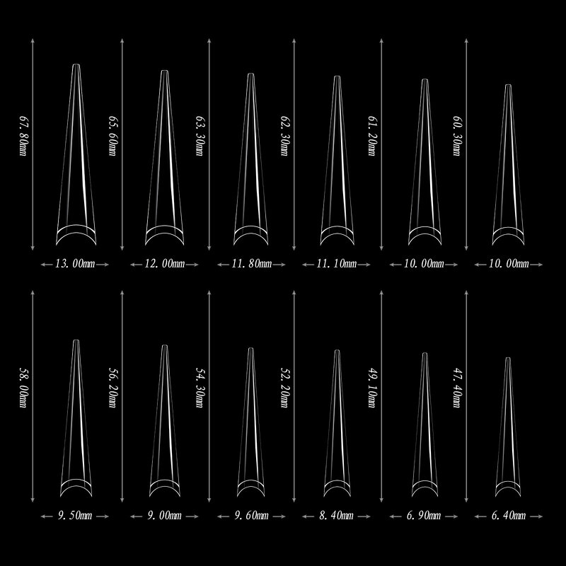 Soft Gel Nail Tips Manufacturer - Professional Half Cover Extra Long 5XL 6 Shapes