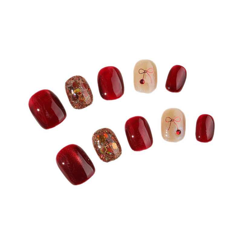 Custom Acrylic Nails Supplier - Professional Handmade Medium Short Square Press on