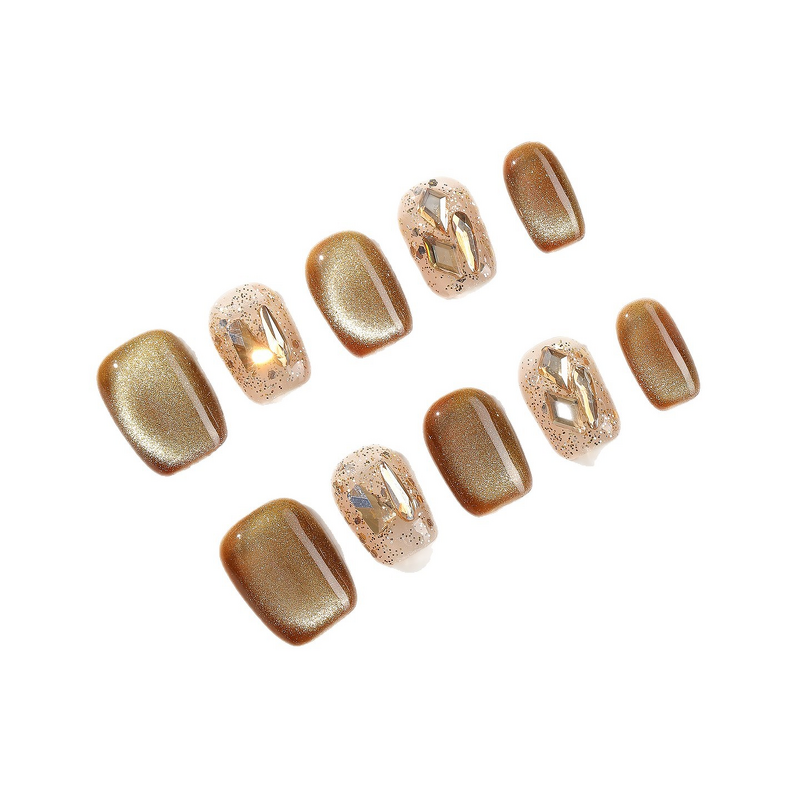 Custom Acrylic Nails Supplier - Professional Handmade Medium Short Square Press on