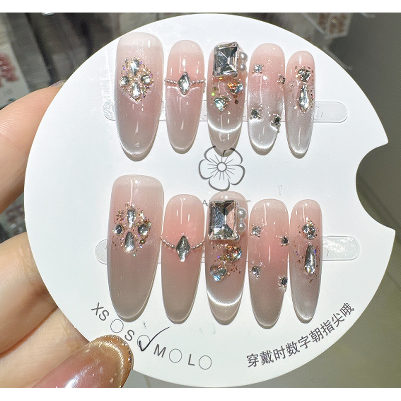 Women's False Nail Stick Supplier - Elegant Fashionable Reusable Mixed Oblong Design