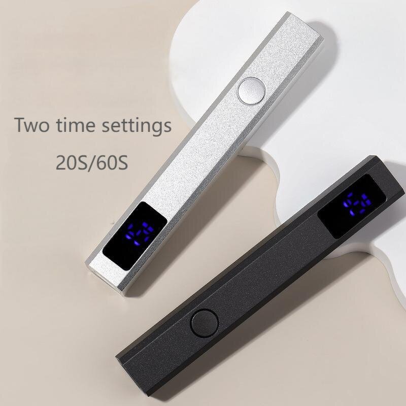 Mini Nail Lamp Supplier - Hot Selling Rechargeable UV LED Metal for Acrylic Gel